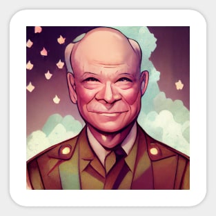 Dwight D. Eisenhower | President of the United States | Comics style Sticker